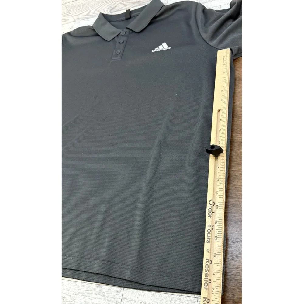 Adidas Prime Green Golf‎ Polo Shirt Mens Golf Shirt Casual Gray XXL 2XL